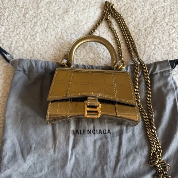 Balenciaga Embossed Leather Hourglass Mini - Picture 3 of 3